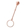 thumbnail image 3 of Clip de anillo Soporte de anillo manos libres de latón unisex con decoración ajustable Perchero para joyería de mano, 16 mm, oro rosa mate Scienceny HA003784-05, 3 of 6