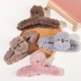 thumbnail image 5 of 7 Pcs Plush Fuzzy Claw Hair Clips Faux Fur Hair Clips Nonslip Hair Jaw Clips Hair Clamp Barrette Hair Accessories for Women Girls, 5 of 5