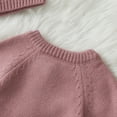 thumbnail image 3 of Actgleam Infant Baby Boys Girls Romper Winter Knitted Pajamas with Hat,Pinkish Purple,9-12Months, 3 of 10