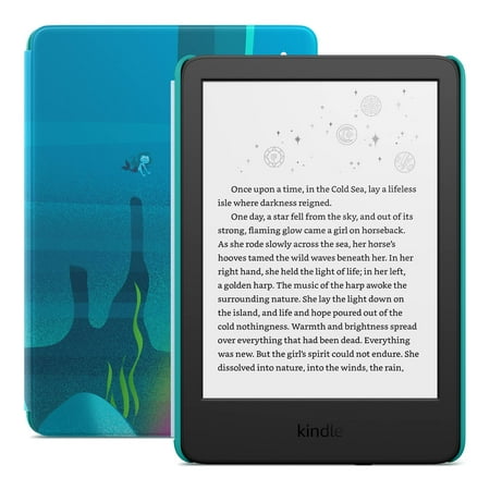 E-Reader AMZ_Kindle Kids 16GB 2022 Release, Ocean Explorer Cover, FireOS