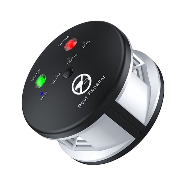 Injueey Repelente de ratones y ratas, repelente de plagas de alta frecuencia, electrónico, portátil, ligero, trampa para Control de plagas, Accesorios para electrodomésticos Reino Unido enchufe
