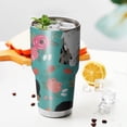 thumbnail image 3 of 30oz Australian Shepherd Floral Tumblers Stainless Steel Tumbler with Lid and Straw,Vacuum Insulated Double Wall Travel Tumbler Cups Mug with Cleaning Brush for Coffee,Tea, 3 of 7