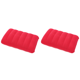 thumbnail image 1 of Almohada de aire inflable de 47x30 cm, plegable, ergonómica para soporte lumbar y de cuello, color rojo, 1 of 2