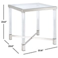 thumbnail image 3 of Safavieh Couture Shawna Glam Steel End Table, Silver, 3 of 7