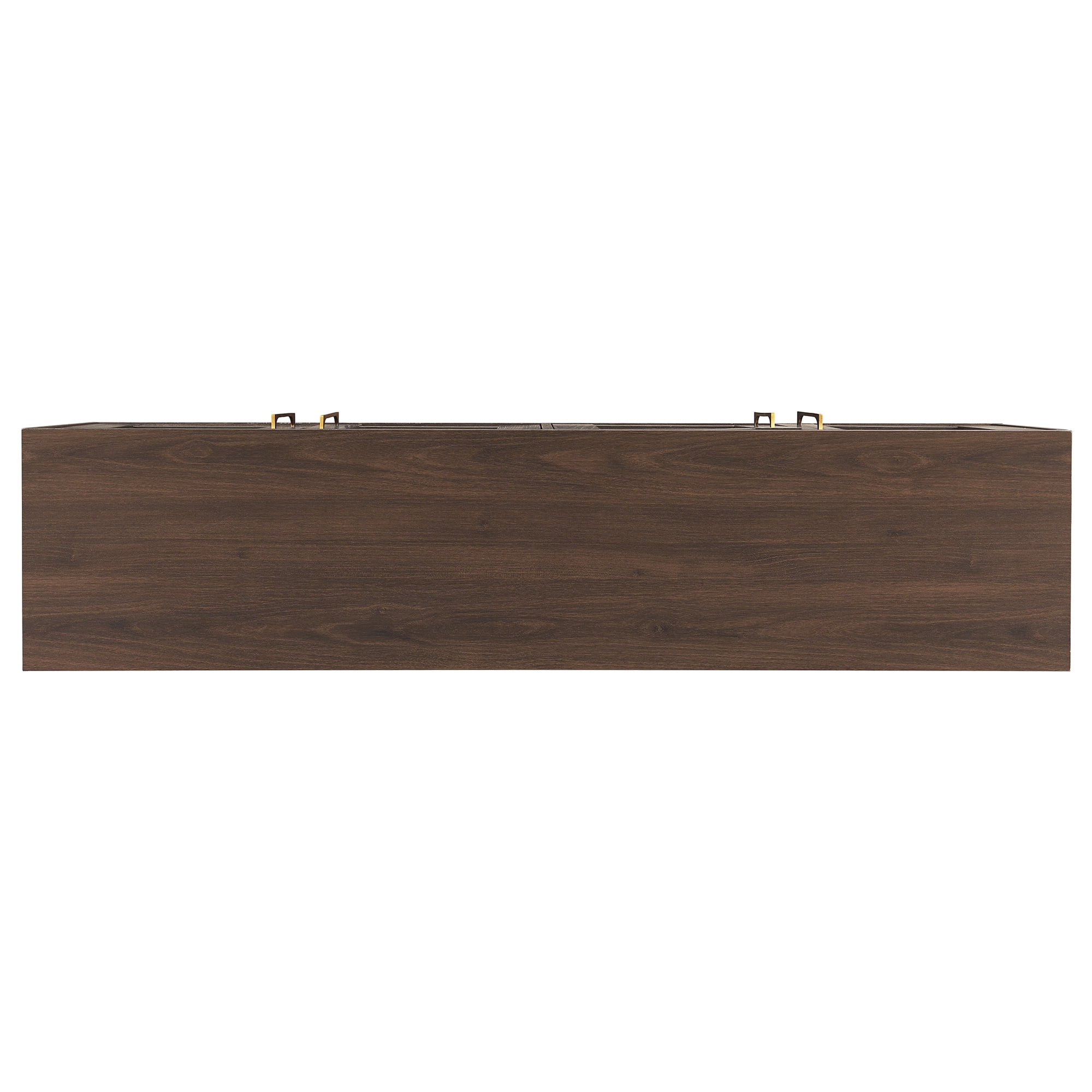 Evelyn&Zoe Tillman Rectangular TV Stand for TV's up to 75", Alder Brown