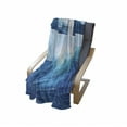 thumbnail image 4 of Surf Soft Flannel Fleece Blanket, Collage of Giant Sea Wave Photos Refreshing Diving and Surfing Lifestyle Leisure Concept Art, Cozy Plush for Indoor and Outdoor Use, 70" x 90", Blue, by Ambesonne, 4 of 6