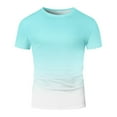 thumbnail image 4 of REDARER Mens Shirts - Oversized T Shirt Men's T Shirt Crew Neck Short Sleeve T Shirt with City Print Basic Shirts Men Loose Casual Shirts Sports Shirts,Mens Short Sleeve Tee Shirts,Size:L, 4 of 5
