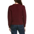 thumbnail image 2 of Nation LTD womens  Eboni Mock Neck Alpaca & Wool-Blend Sweater, xs, Red, 2 of 3