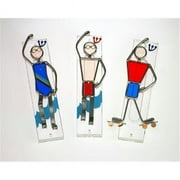 Judaica Kingdom SF-MZ-3014-1 Handmade Glass & Stained Glass Mezuzahs - Sports Mezuzot - Kids I Female