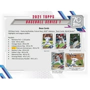 Topps 2021 Baseball Series One Hanger Box Containing 67 Cards
