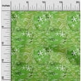 thumbnail image 2 of oneOone Silk Tabby Green Fabric Ocean Underwater Life Sewing Fabric By The Yard Printed Diy Clothing Sewing Supplies 42 Inch Wide, 2 of 4