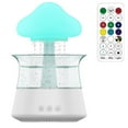 thumbnail image 1 of Cloud Rain Humidifier with 7 Colour Lights Timer Portable Raindrop Cloud Humidifier Reusable Aroma Diffuser Humidifier for Home Office Bedside, 1 of 8