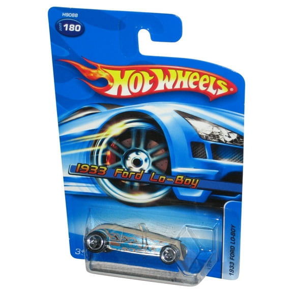 Hot Wheels 1933 Ford Lo-Boy (2005) Mattel Tan & Blue Toy Car #180