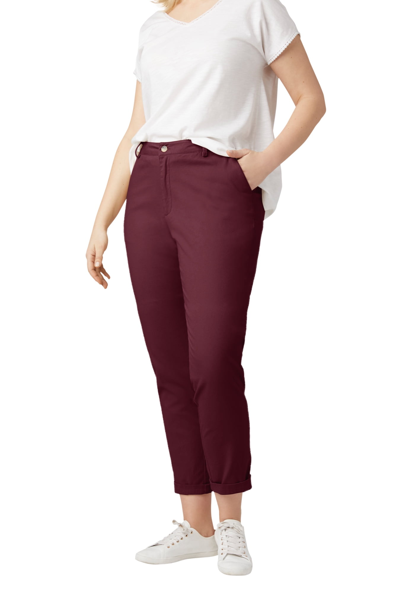 stretch chino pants womens