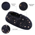 thumbnail image 4 of HOMEHOT Slippers for Girls Boys Memory Foam Bedroom Shoes Non-slip Rubber Sole Indoor Outdoor Blue Size 9-10 Female, 4 of 6