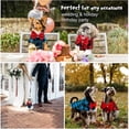 thumbnail image 5 of Pet Clothes Dogs Plaid Striped Shirt Suit Wedding Dress Puppy Coat Teddy Bear Pomeranian Vest Small-Medium Dog Cat Pet Costume, 5 of 8