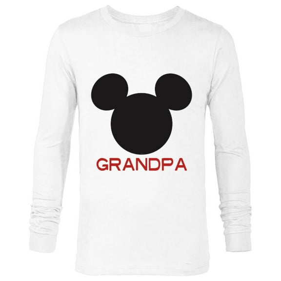 Disney Mickey Mouse Grandpa Family - Long Sleeve T-Shirt for Men – Customized-White
