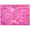 thumbnail image 1 of Ahgly Company Indoor Rectangle Abstract Pink Contemporary Area Rugs, 5' x 7', 1 of 4