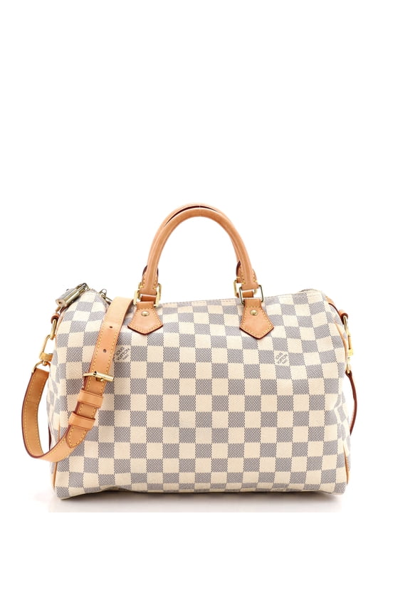 Pre-Owned Speedy Bandouliere Bag Damier 30 By Rebag