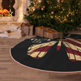thumbnail image 5 of KLL Christmas Tree Skirt,Party Decorations Farmhouse for Christmas Decorations Holiday Party 36" -Patriotic USA Butterfly Art, 5 of 6