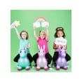 Waddle! Unicorn Bouncer! Inflatable Ride on Toy (Aqua Shimmer
