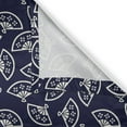 thumbnail image 6 of Ambesonne Geometric Grommet Curtain, Fan Pattern, 50" x 63", Dark Blue Cream, 6 of 6