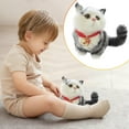 thumbnail image 2 of XIANXIAN Realistic Baby Calico Cat Figurine - Lifelike Furry Kitten Statue, Plush Kitty Stuffed Animal Toy, Home Office Car Decor, Collectible Gift, Photo Prop, 2 of 6