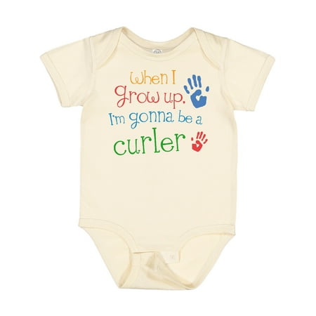 

Inktastic Future Curler Kids Curling Gift Baby Boy or Baby Girl Bodysuit