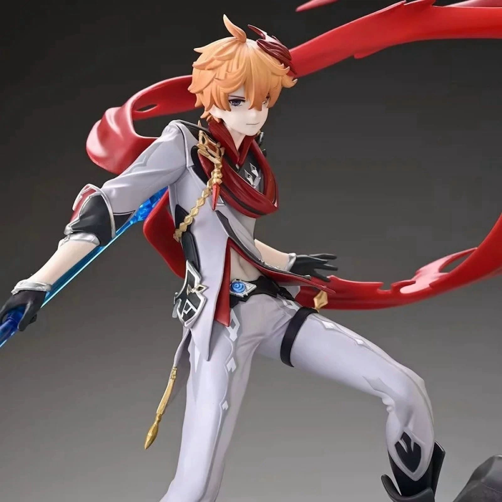 G-I Childe Tartaglia 1/7 Figure PVC 13.8IN Anime Game Snezhnaya Fatui Harbinger Character Desktop Ornaments Gift