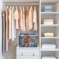 thumbnail image 6 of Foldable Fabric Storage Bin With Handle Collapsible Basket Box Storage With Lid Organizer A Retro-futuristic Style, 6 of 7