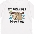 thumbnail image 4 of Inktastic My Grandpa Loves Me with Sloth and Hearts Boys or Girls Long Sleeve Toddler T-Shirt, 4 of 5