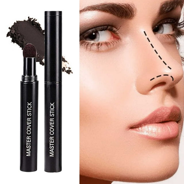 Eyebrow Pencil Hairline Contouring Brow Powder Stick Hair Shadow Stick Brow Powder Filling Forehead Hair Volume Plumping Shadow Anti Sweat Eyebrow Pencil Loose Powder Makeup Tools, Eyebrow Pencil for