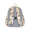 thumbnail image 3 of Pugs and Flowers Backpack for School,Cute School Bag,Schoolbag with Adjustable Shoulder Straps & Padded Back,13.4"x11"x4.7", 3 of 6