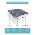 thumbnail image 5 of Navy Blue Floral Boho Full Size Down Alternative Comforter, Lightweight Comforter Quilt Bedding Set with Pillow Shams Ethnic Tribe Abstract Art Flower All Seasons Bed Comforter Duvet Insert 78"x90", 5 of 7