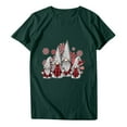 thumbnail image 2 of jsaierl Women's Christmas Shirts Short Sleeve Gnomes Graphic Tops Casual Crewneck Shirt Bleached Oversized Tees Blouse Top Women Fall Fashion 2024, 2 of 6