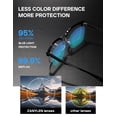 thumbnail image 4 of Gafas de bloqueo de luz azul ZanyLen Rectangle para hombre, 4 of 7