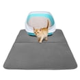 thumbnail image 3 of Cojín Plegable Plegable Doble Lado Impermeable Cat Mat Kitten Litter Pad Trash Bed (Gris / S), 3 of 6