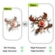 thumbnail image 4 of Flocked Christmas Ball Ornaments 12-Pack 6cm Red White Green Brown Holiday Tree Decorations, 4 of 8