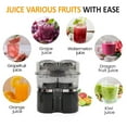 thumbnail image 3 of Dual Orange Juicer Squeezer with Power Cord Automatic Juicer Machine with Brush,Electric Citrus Juicer Portable Lemon Squeezer for Orange Lemon Lime Kiwi, 3 of 7