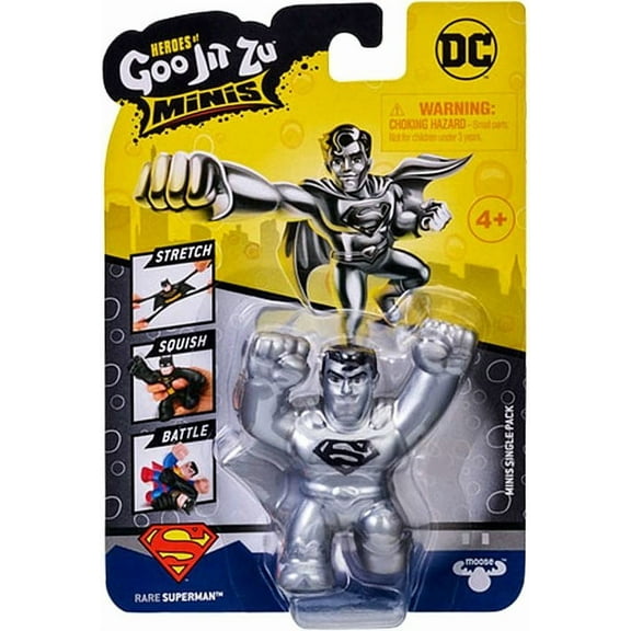 Heroes of Goo Jit Zu DC METALLIC Superman MINI Figure (Chase Figure)