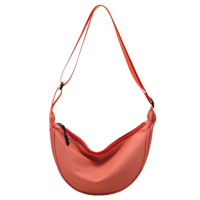 Bolsas De Hombro Bolso de hombro para mujer Bolso bandolera de nailon de media luna informal Hobos Girl Purse (Naranja) Ehuebsd Para Estrenar