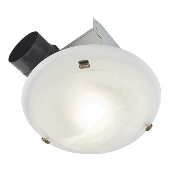 Broan 770RLTK 4in Duct 80 CFM Ventilation Fan 2.5 Sones 120V Galvanized Steel - Brushed Nickel