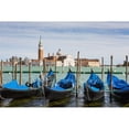 thumbnail image 2 of Boats anchored at marina; Venice  Italy Poster Print, 2 of 2