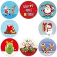 thumbnail image 3 of HomelyJoy Bulk 500-Pack Christmas Stickers Roll, 8 Unique Designs Winter Holiday Round Stickers for Gift Wrapping, Envelope Seals, Party Decorations & Scrapbooking (1 Inch), 3 of 8
