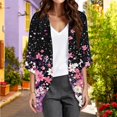 thumbnail image 5 of Edvintorg Womens Cardigan Floral Printed 3/4 Sleeve Loose Casual Open Front Chiffon Cardigans Trendy Womens Clothes S-2XL Multicolor, 5 of 6