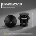 thumbnail image 5 of SUPPLYGIANT Tip Toe Bath Drain Assembly, 1-1/2 Inch Drain Stopper, Matte Black Finish, 5 of 8