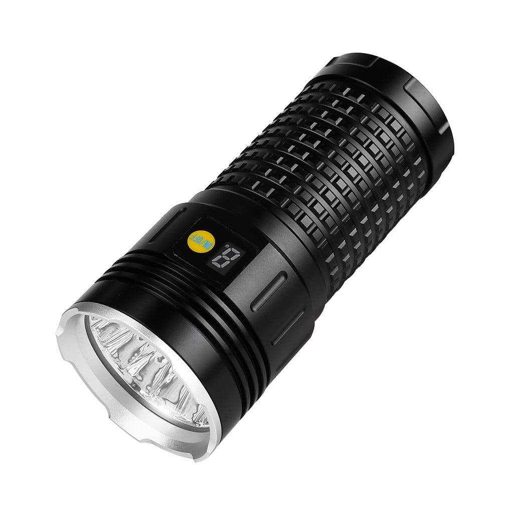 18 XML T6 LED Flashlight Searchlight USB Rechargeable Torch Light Lamp 4X18650 