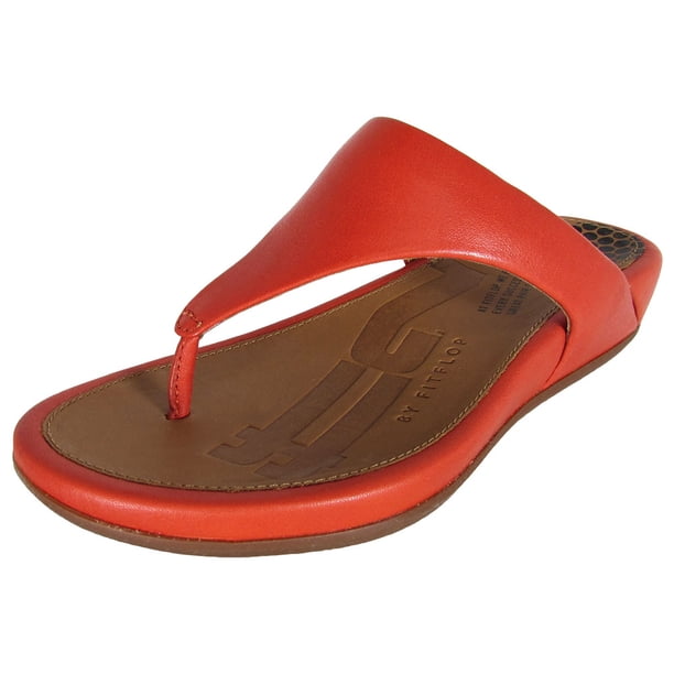 orange wedge flip flops