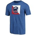 thumbnail image 2 of Men's Royal Chicago Cubs Pregame Vibe Tri-Blend T-Shirt, 2 of 3