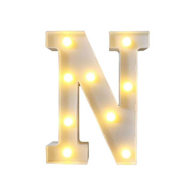 EGNMCR Home Decor, Room Decor, Wall Decor Letters Lights Alphabet Lamp LED Letter Lighting Letter Light Illuminated Letters s Decoration For Birthday Party Wedding Children’s Room luminous letter lamp
